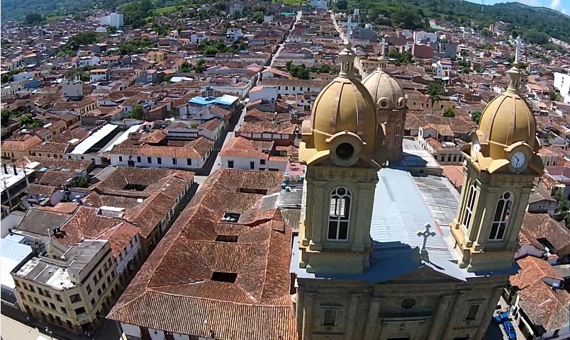 El Socorro Santander desde un drone.