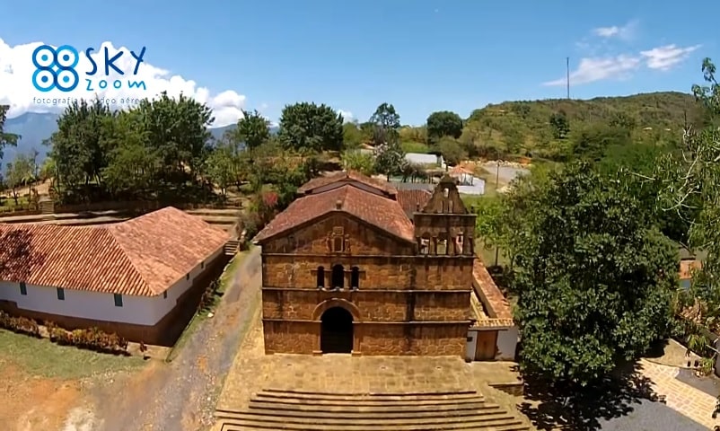 Barichara Santander. Drones Sky Zoom.