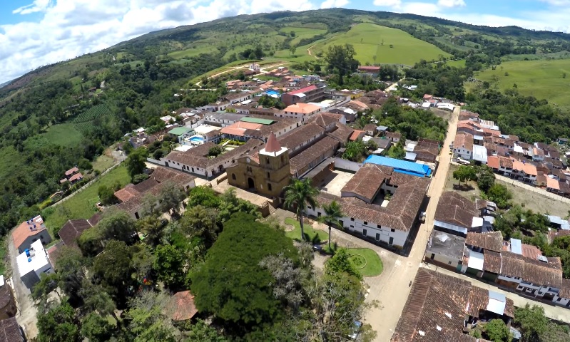 El Páramo Santander desde un drone.