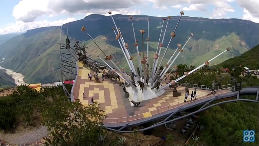 Parque Nacional del Chicamocha en Santander. Drones Sky Zoom.