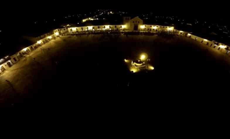 Villa de Leyva Boyacá. Drones Sky Zoom.