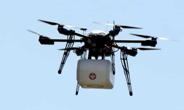 Japón usará drones para envíar medicinas.