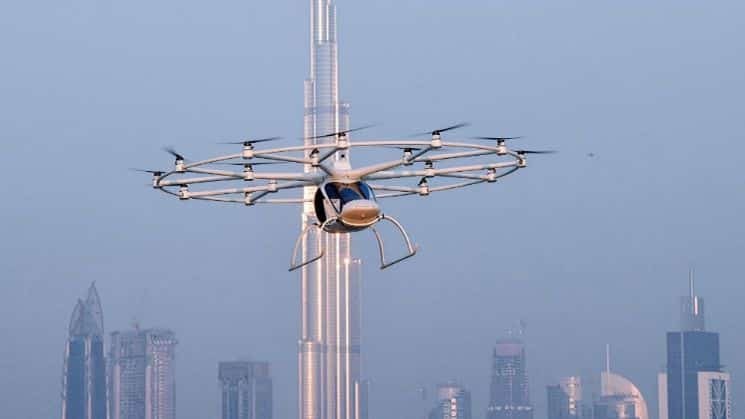 El taxi dron realiza su primera prueba en Dubai