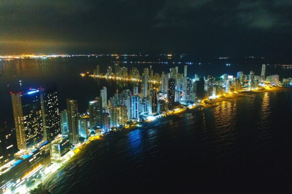 Cartagena Bocagrande Cartagena sector Bocagrande desde un dron.