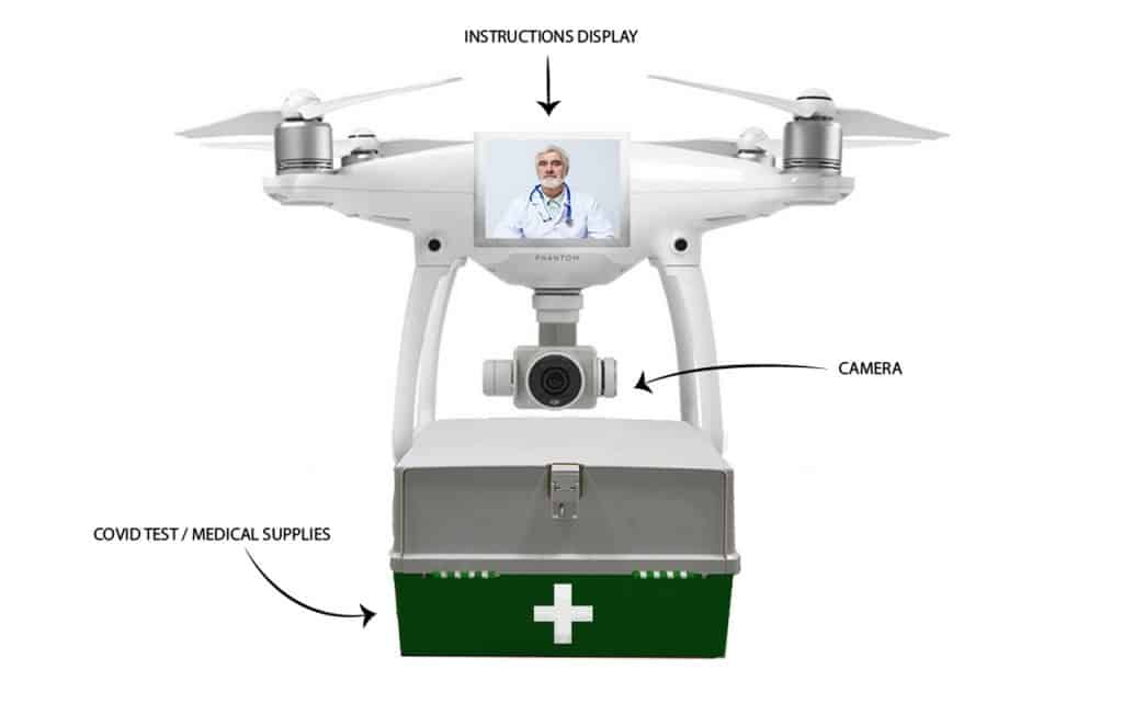 transportar pruebas de Covid-19 con drones mexico