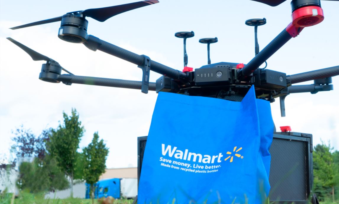 Walmart inició pruebas con drones para entregar domicilios