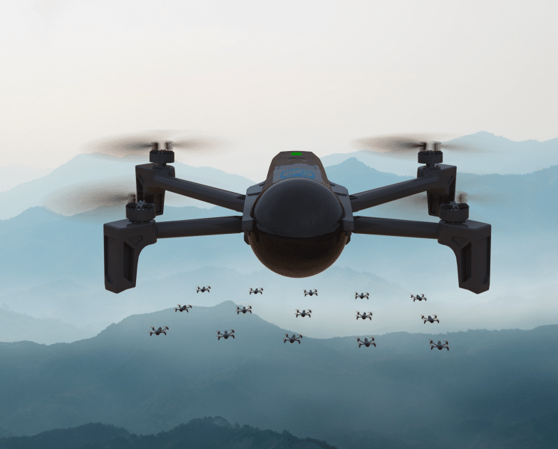 enjambre de drones ces 2021