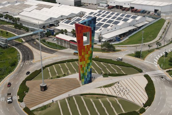 drones barranquilla monumento ventana al mundo