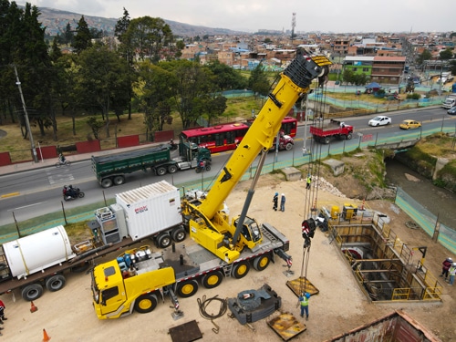 drones en bogota seguimiento de obra