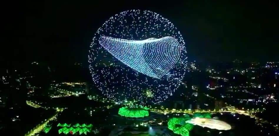 Récord Guinness con 8.100 drones China