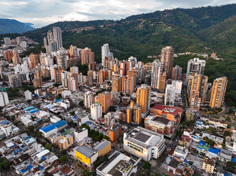 Promoción inmobiliaria con fotografía aérea en Bucaramanga