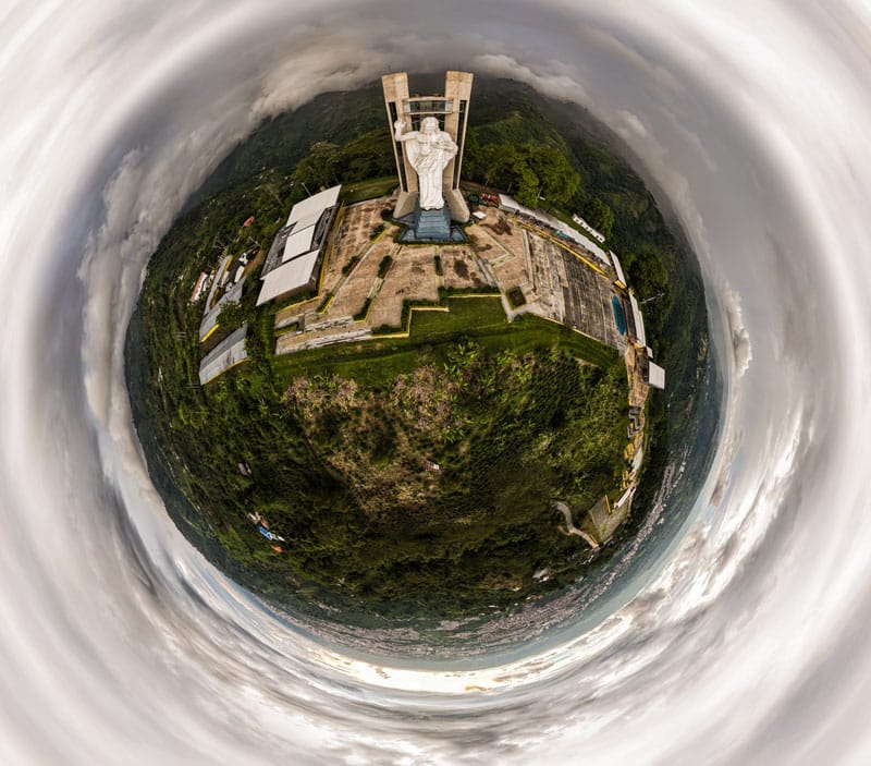 Fotografía 360° del Cerro del Santísimo en Floridablanca
