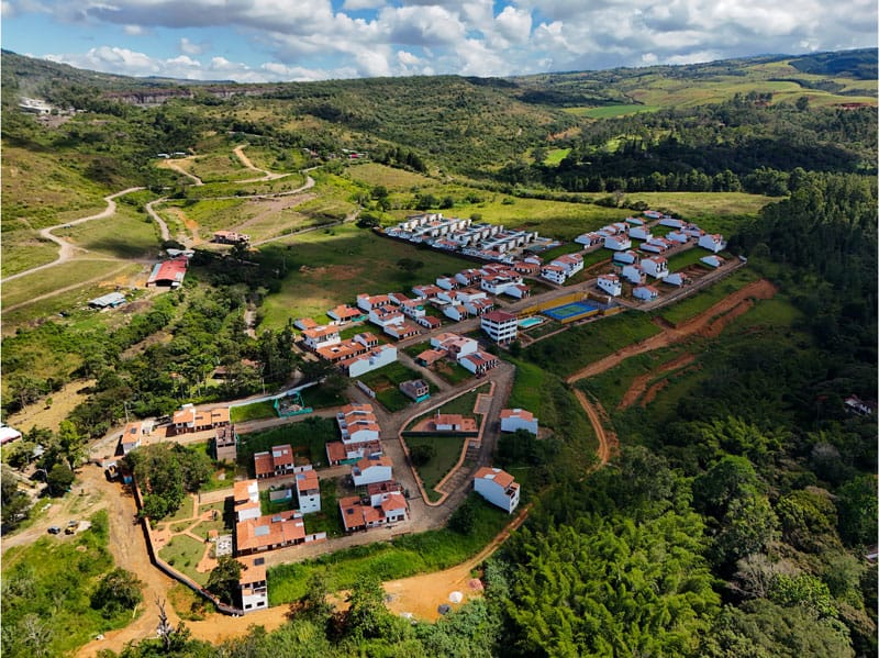 Fotografía 360° con drones del Condominio Buragua en Santander