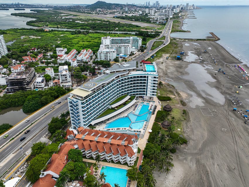 Cobertura de evento corporativo con drones en Cartagena