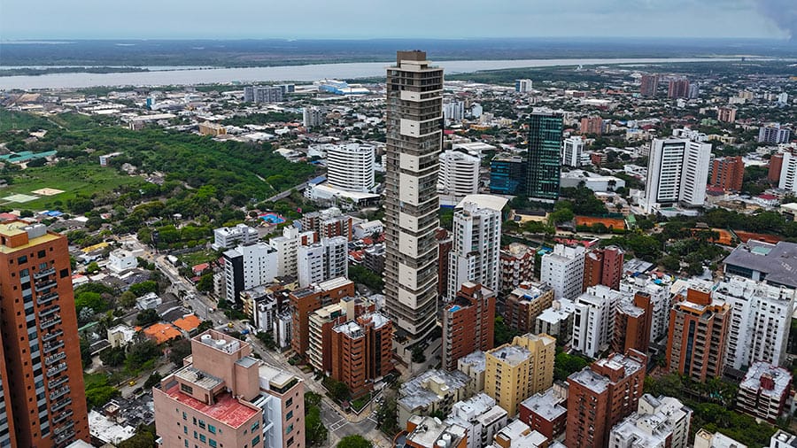 Promoción de finca raíz con drones en Barranquilla