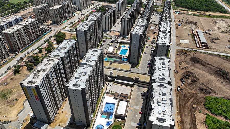 Promoción inmobiliaria con drones en Barranquilla